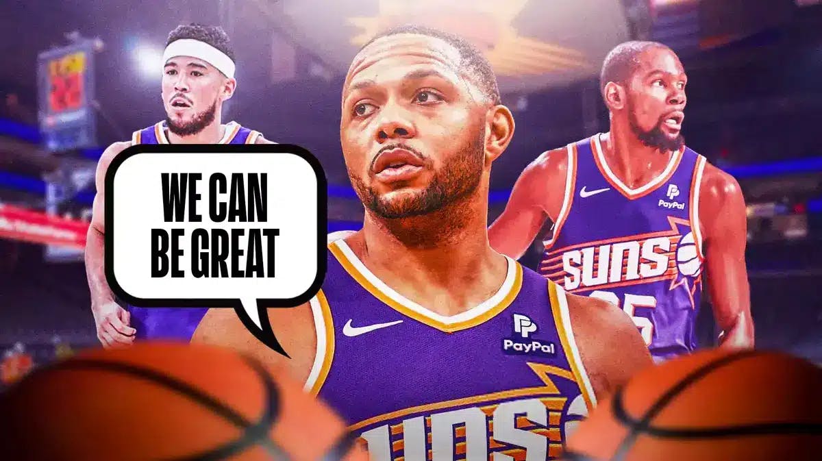 Eric Gordon saying “We can be great”, Devin Booker, Kevin Durant