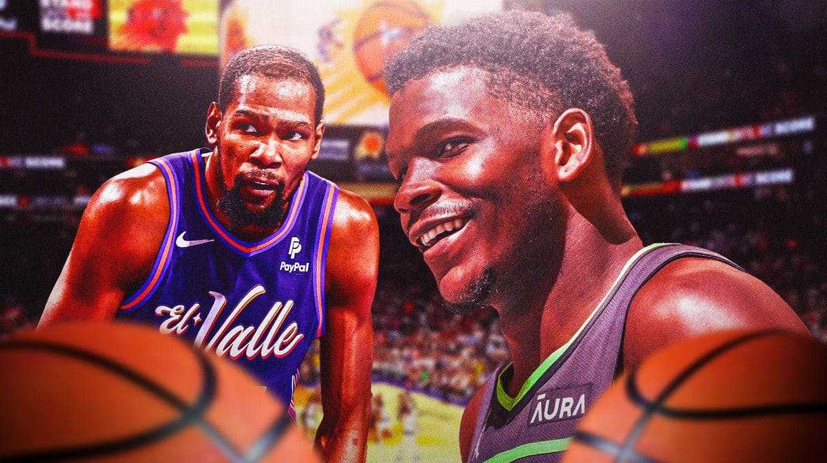 Kevin Durant and Anthony Edwards