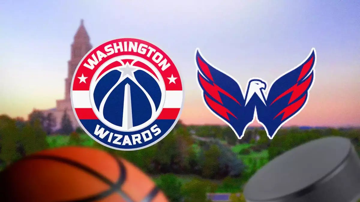 Wizards logo next to Capitals logo