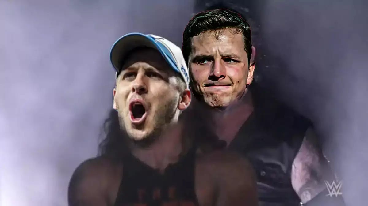 Brock Purdy (49ers) as the Undertaker (THE ONE BEHIND) and Jared Goff (Lions) as AJ Styles (THE ONE IN FRONT)