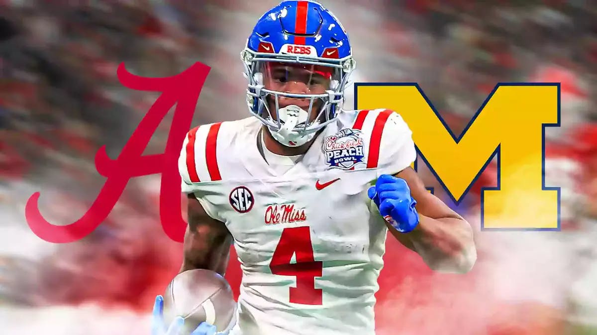 former ole miss rb Quinshon Judkins could go to michigan or alabama after entering the college football transfer portal