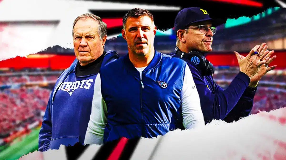 Could Jim Harbaugh or Mike Vrabel steal the Atlanta Falcons job from Bill Belichick?
