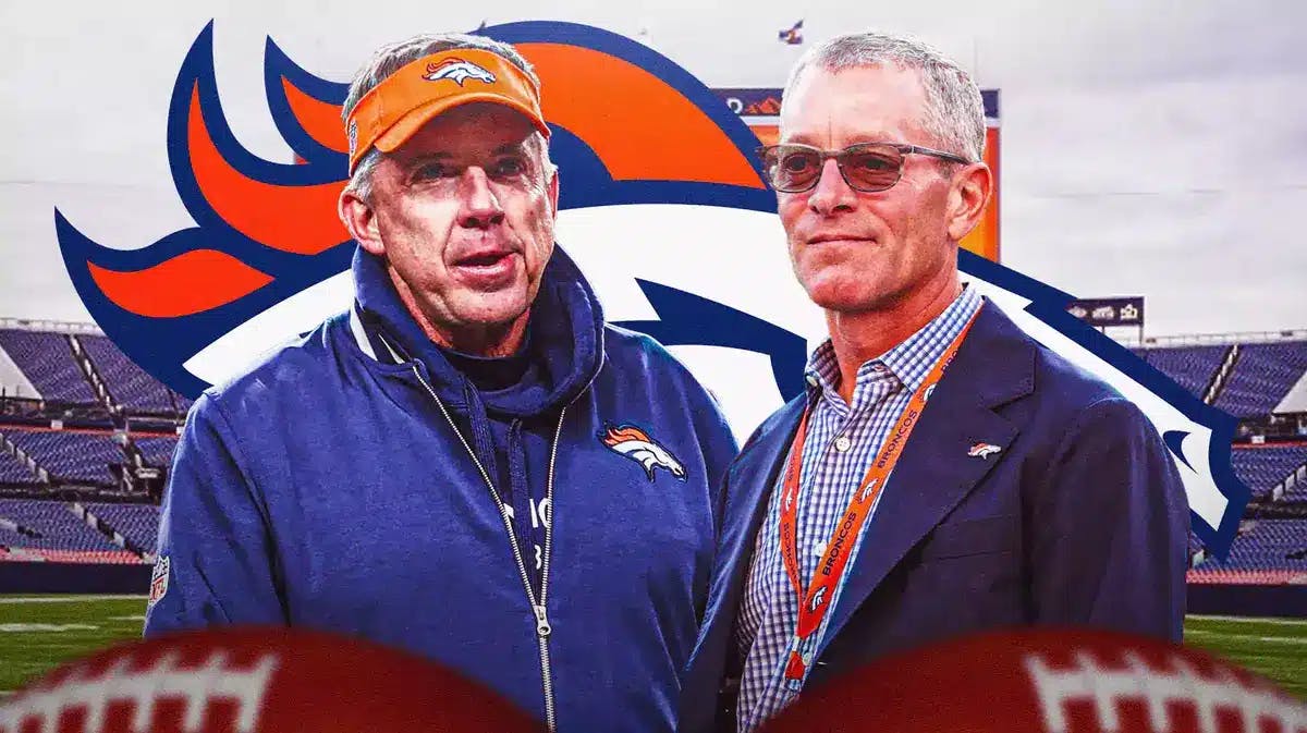 Broncos owner Greg Penner and head coach Sean Payton