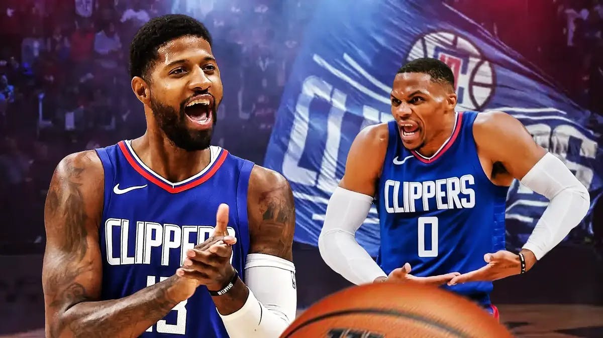 Clippers Kawi Leonard teammates Paul George and former Thunder star Russell Westbrook