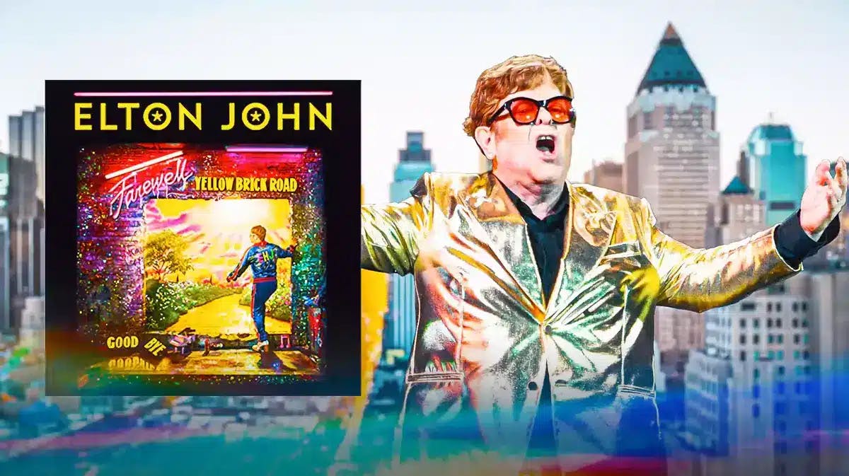 Farewell Yellow Brick Road poster, Elton John