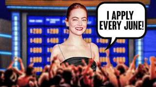 Emma Stone's funny Jeopardy wish