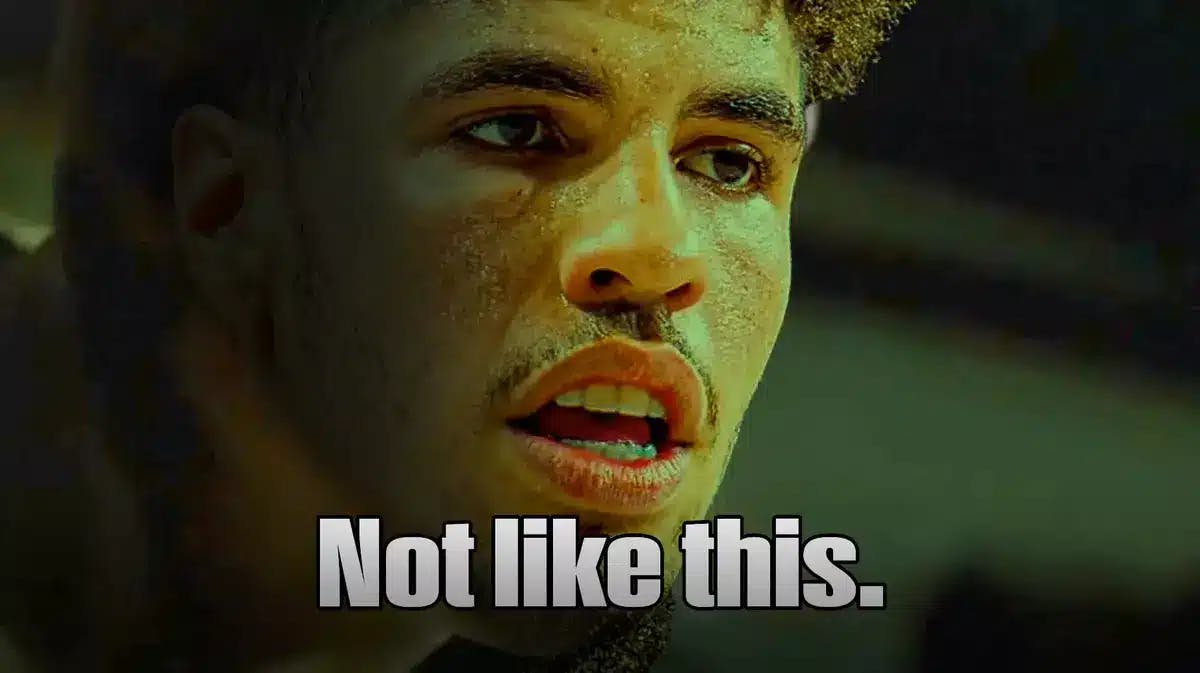 Hornets' LaMelo Ball in the not like this meme