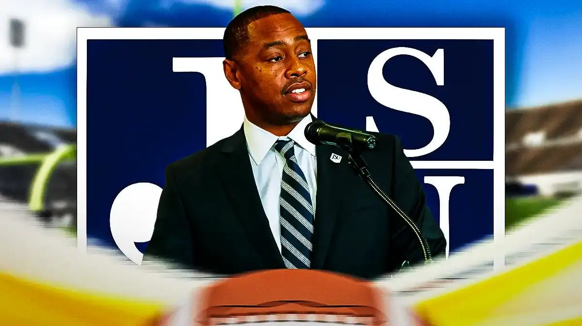 Ashley Robinson and Marcus L. Thompson, the vice president/athletic director and president of Jackson State, both received awards Saturday
