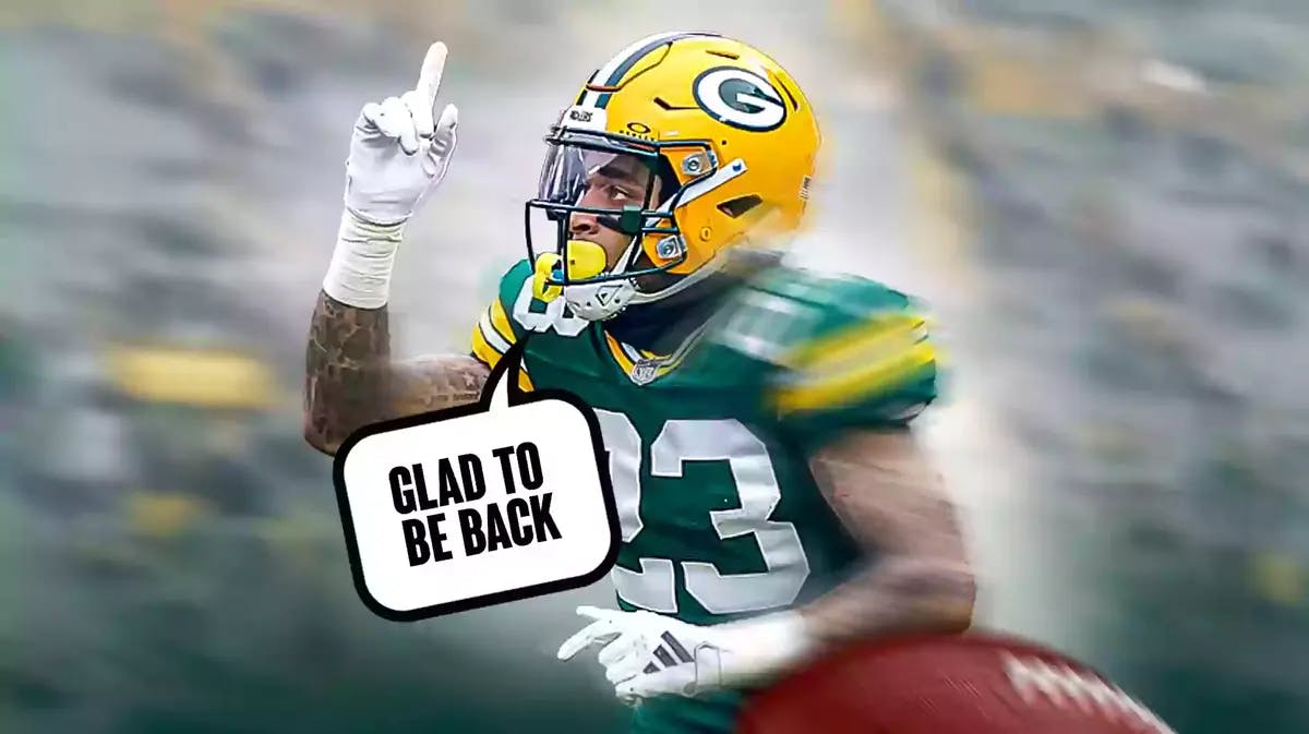 Jaire Alexander saying “Glad to be back”