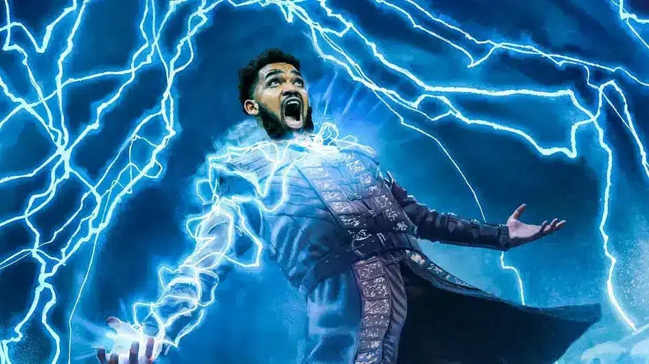 Karl-Anthony Towns (Timberwolves) with electric effect