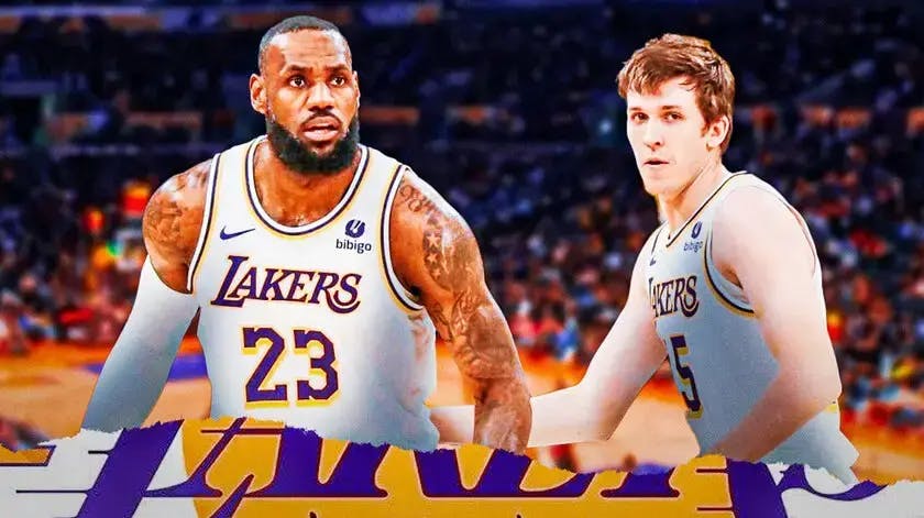 Lakers Austin Reaves and LeBron James