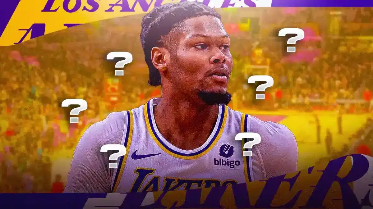 Cam Reddish with question marks around him