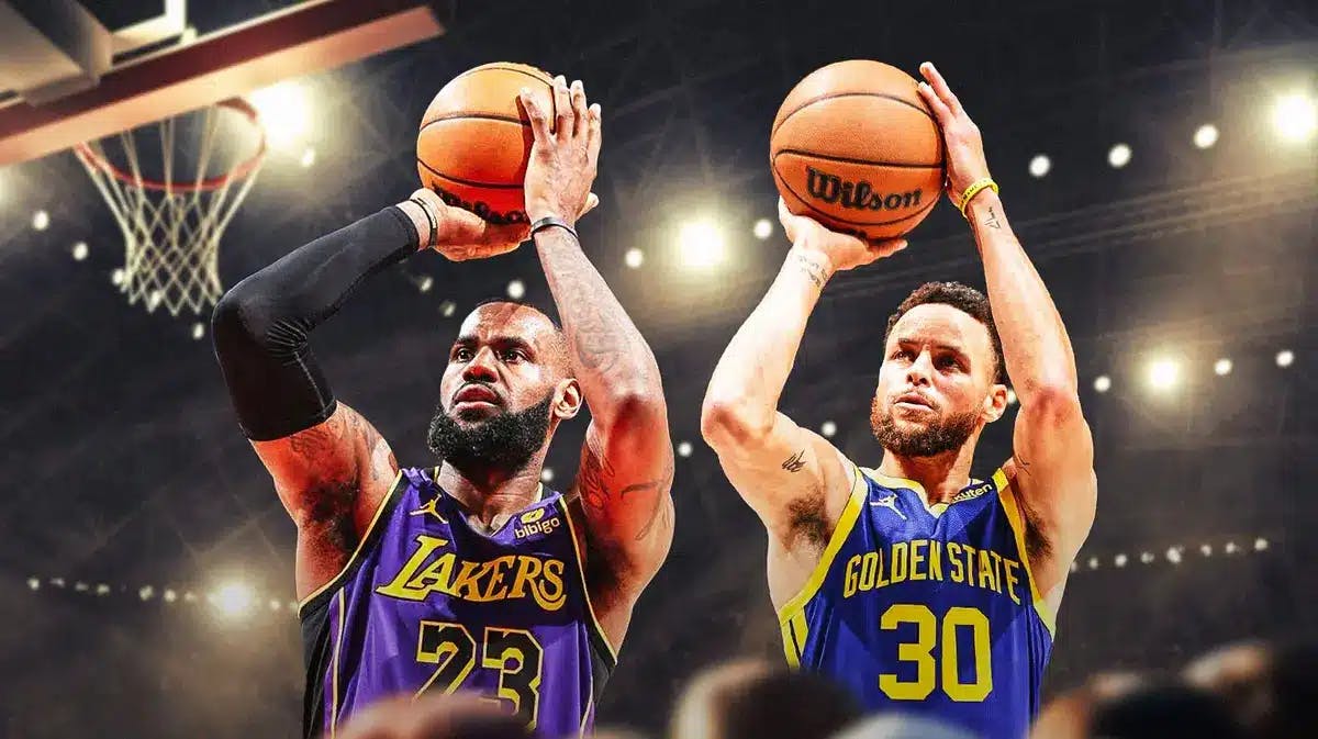 Lakers' LeBron James and Warriors' Stephen Curry