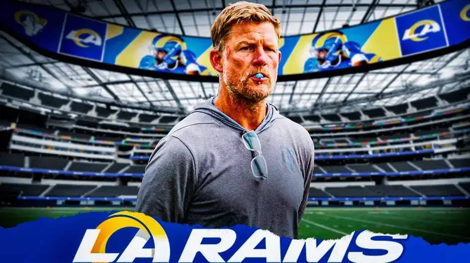Los Angeles Rams general manager Les Snead with serious expression