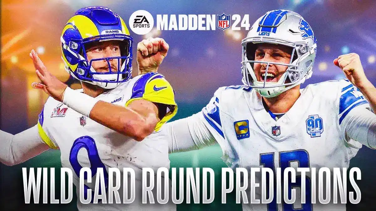 Madden 24 Simulates - NFL Wild Card Predictions - Stafford Rallies