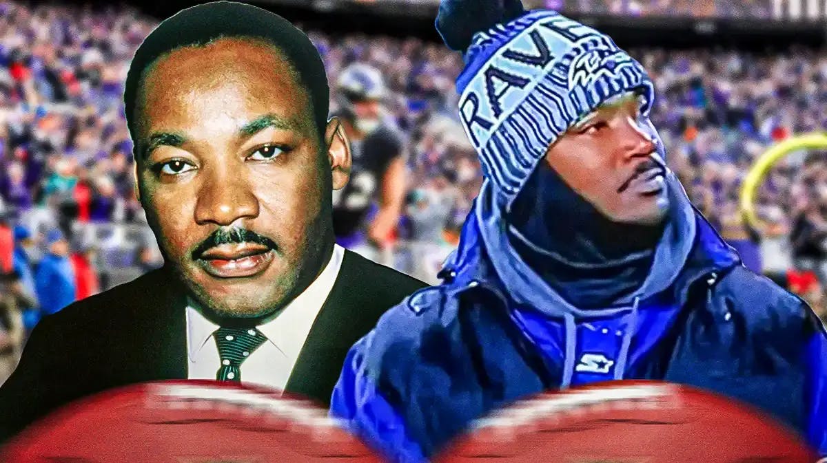 Social media erupted at a Ravens fan that favored Morehouse alumnus and Civil Rights Icon Dr. Martin Luther King Jr.