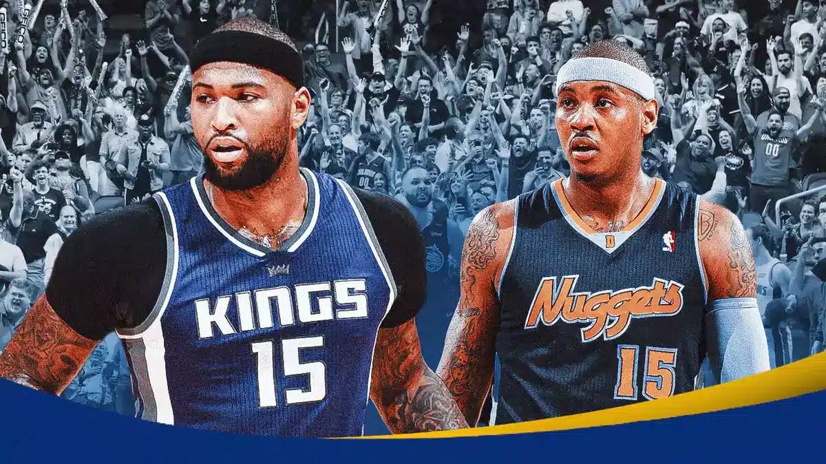 DeMarcus Cousins with Kings and Nuggets Carmelo Anthony