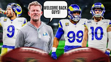 Rams GM Les Snead welcoming Matthew Stafford, Cooper Kupp and Aaron Donald back to Los Angeles