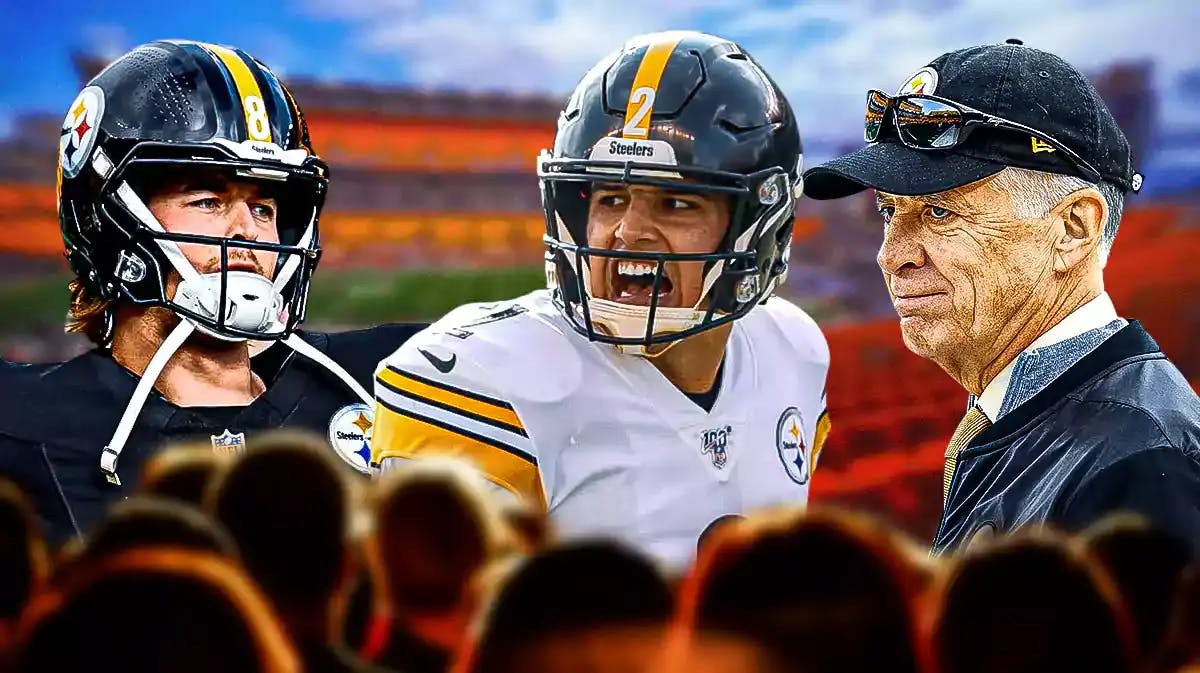 Steelers Mason Rudolph Art Rooney II and Kenny Pickett after loss to Bills