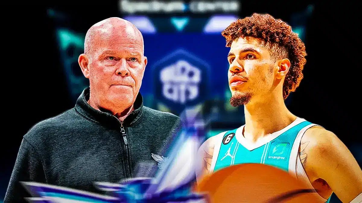 Hornets coach Steve Clifford looking at LaMelo Ball.