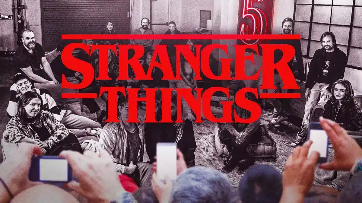 Stranger Things logo and Season 5 photo tease.