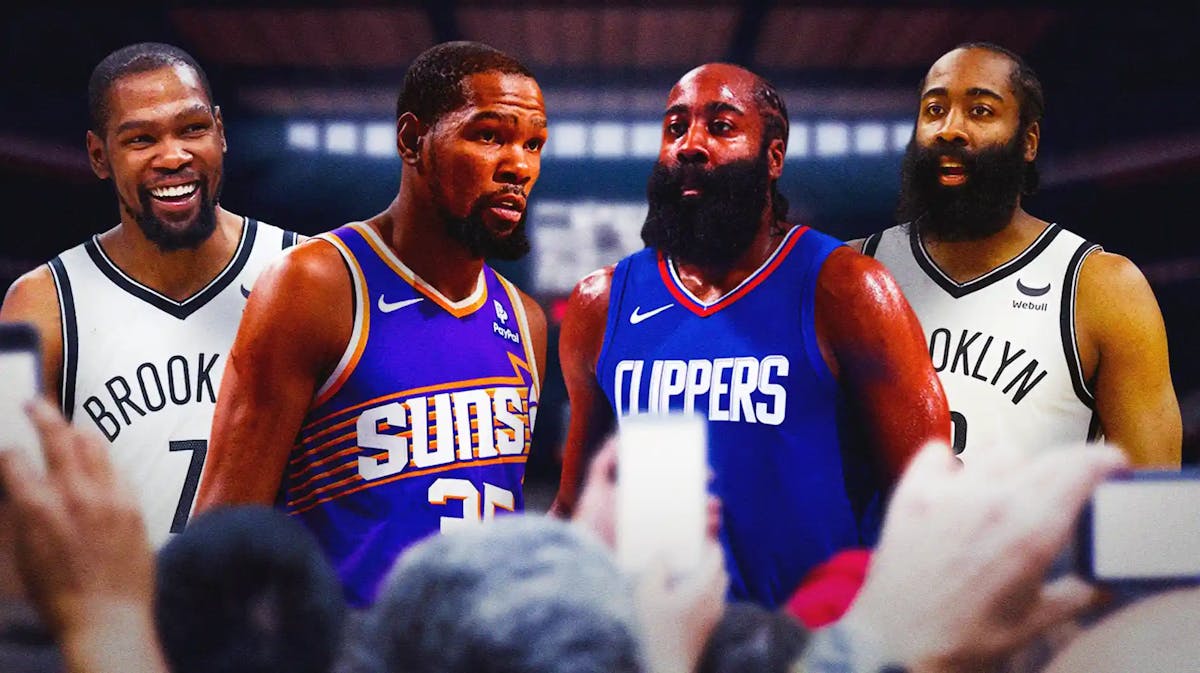 Suns' Kevin Durant, Clippers' James Harden, Durant and Harden from Nets days