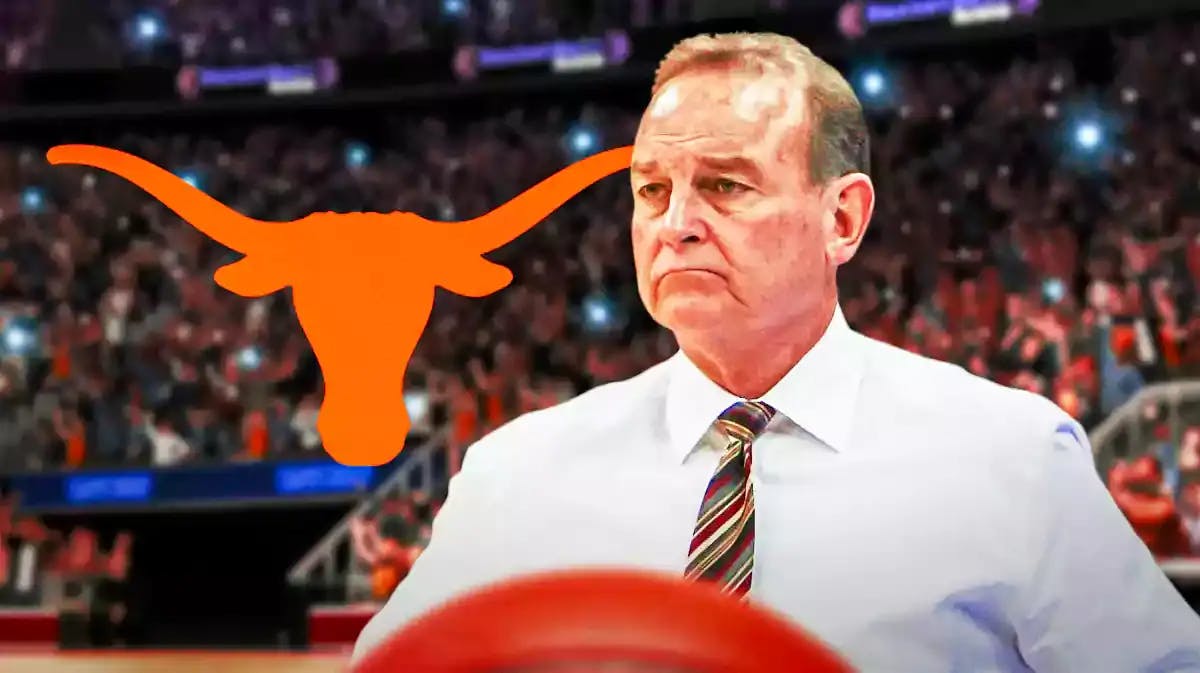 Texas women’s basketball coach Vic Schaefer looking disappointed