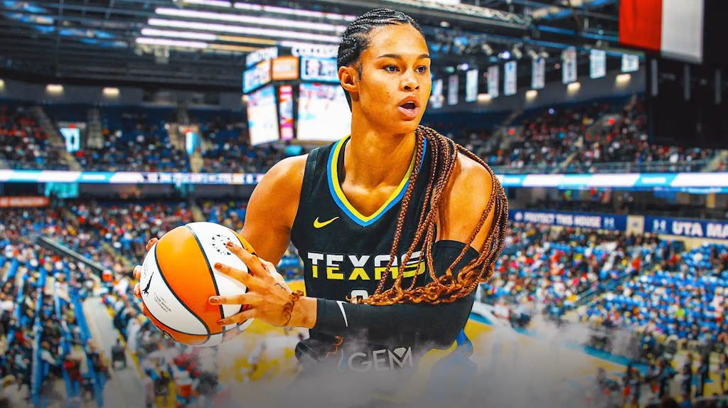 Satou Sabally with the Dallas Wings arena in the background, WNBA free agency