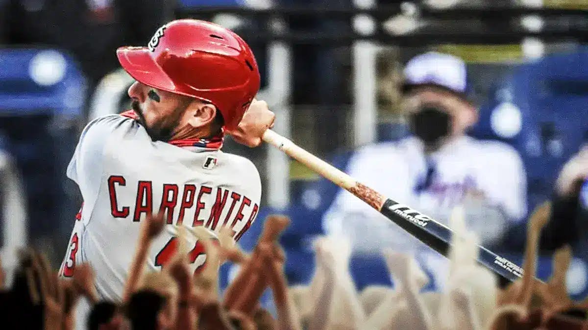 Matt Carpenter hitting with St. Louis Cardinals