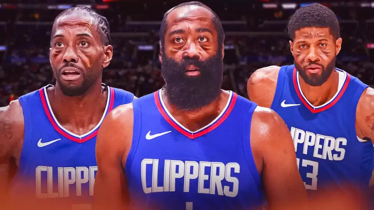 Clippers James harden, Kawhi Leonard, and Paul George shopped to look old