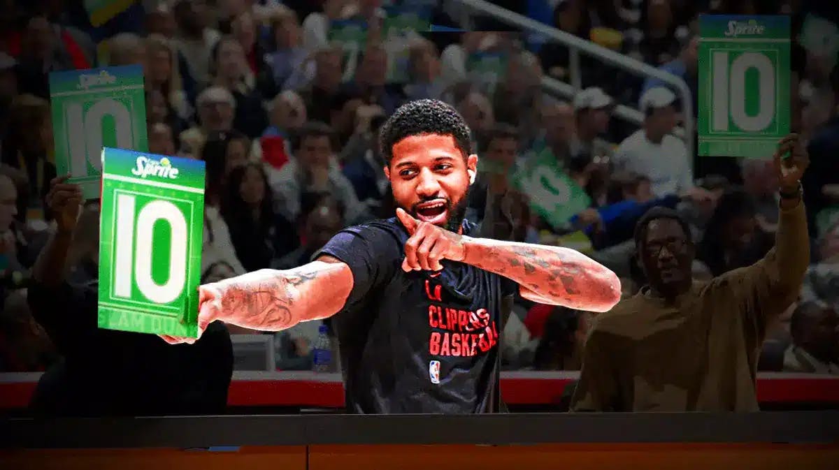 Clippers Paul George as a Slam Dunk contest judge