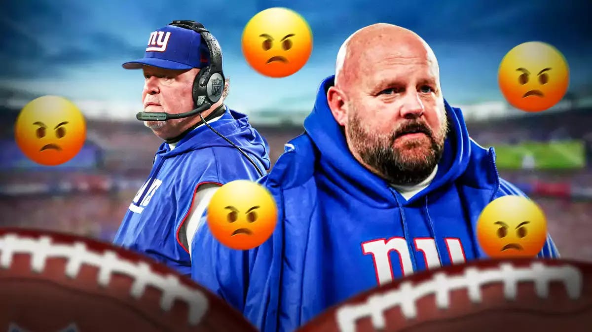 Brian Daboll, Wink Martindale with angry emojis