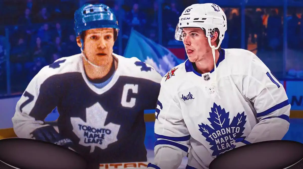 Maple Leafs star Mitch Marner after breaking Darryl Sittler's record.