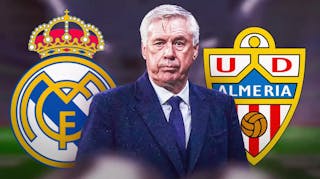 Real Madrid manager Carlo Ancelotti with serious face