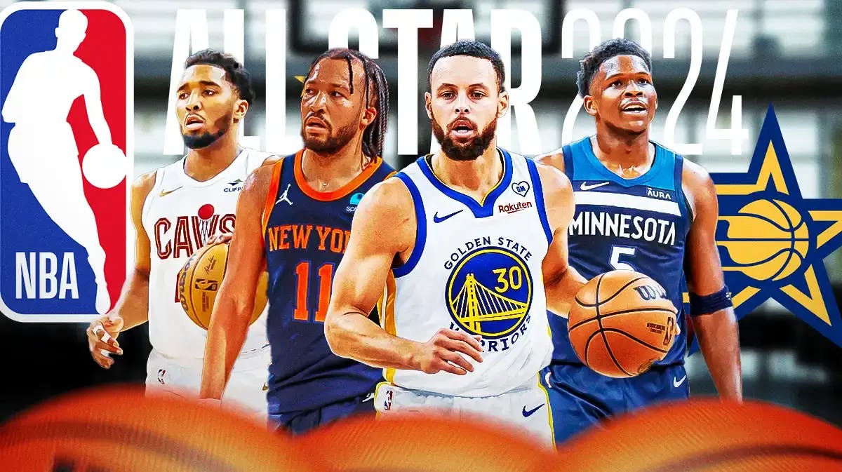 2024 NBA All-Star Game with Stephen Curry, Anthony Edwards, Donovan Mitchell and Jalen Brunson