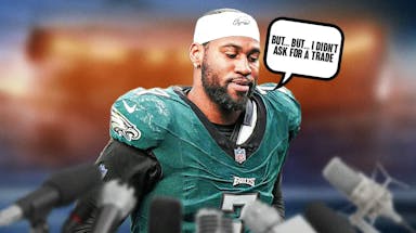 Eagels Haason Reddick saying he didn't ask for a trade