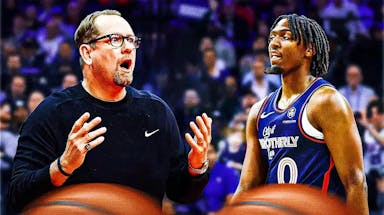 76ers' Nick Nurse and Tyrese Maxey