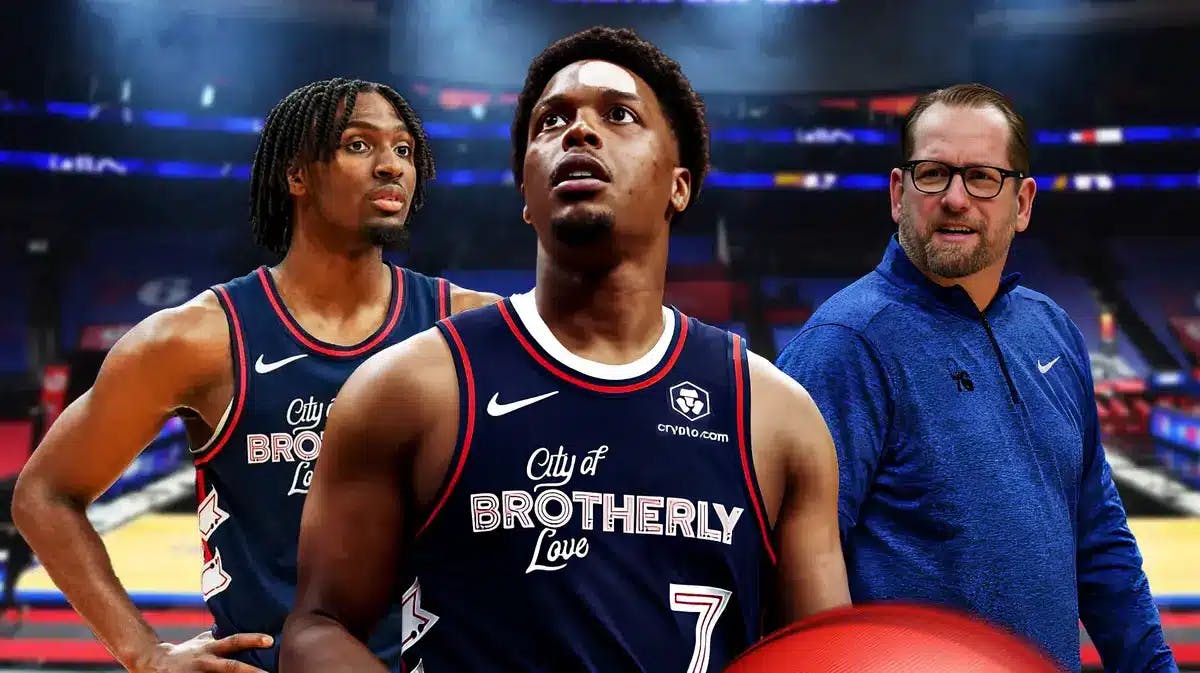 76ers' Tyrese Maxey, Kyle Lowry and Nick Nurse