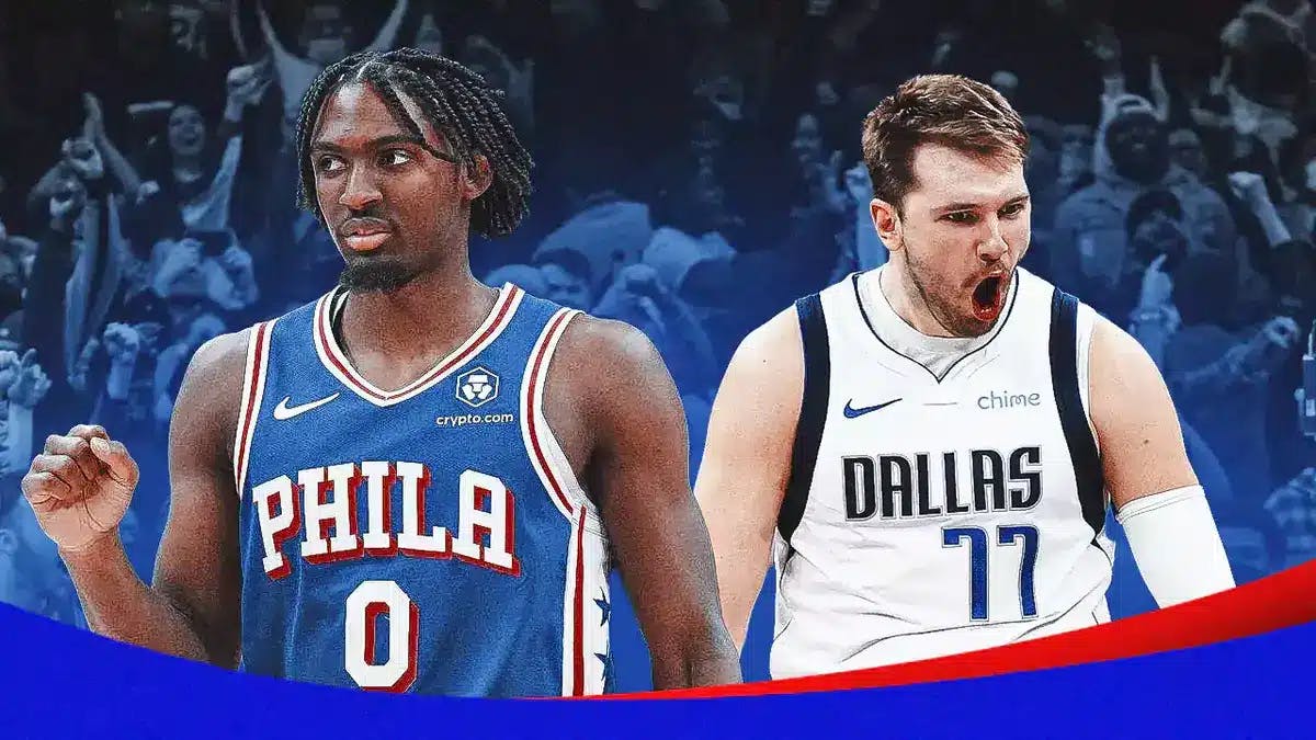 76ers' Tyrese Maxey and Mavs' Luka Doncic