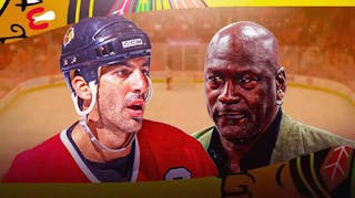 Due to a death in the family, Michael Jordan could not attend the jersey retirement ceremony for Chris Chelios