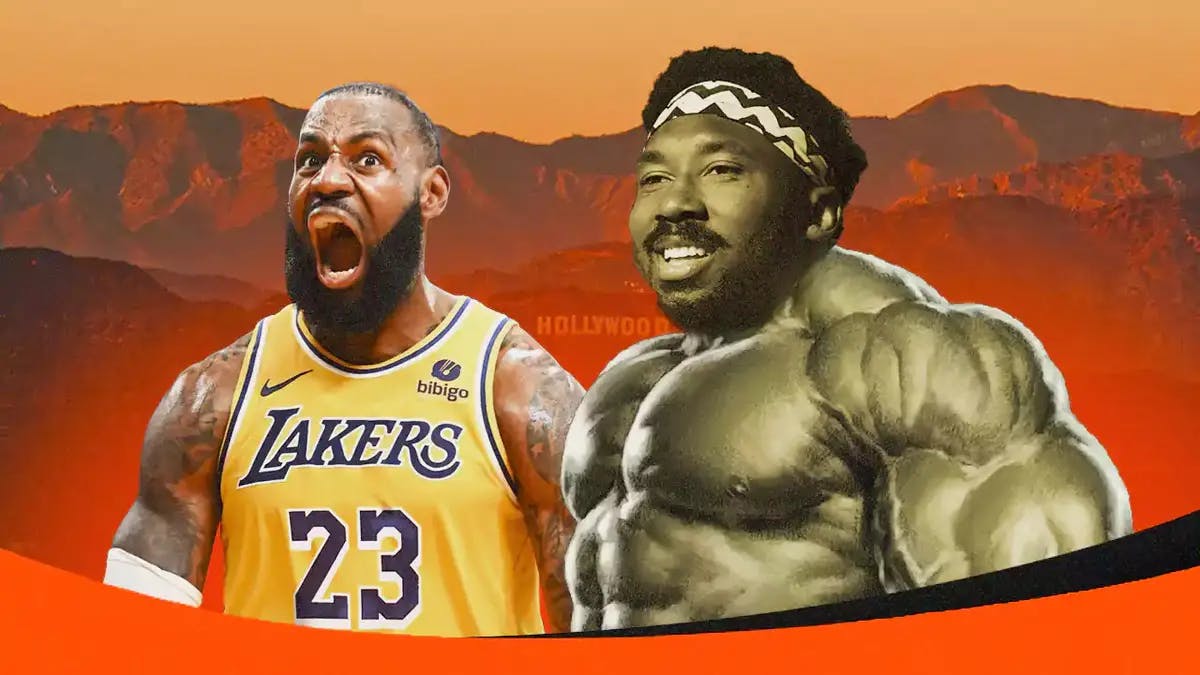 Lakers' LeBron James, Browns' Myles Garrett imposed on Incredible Hulk's body
