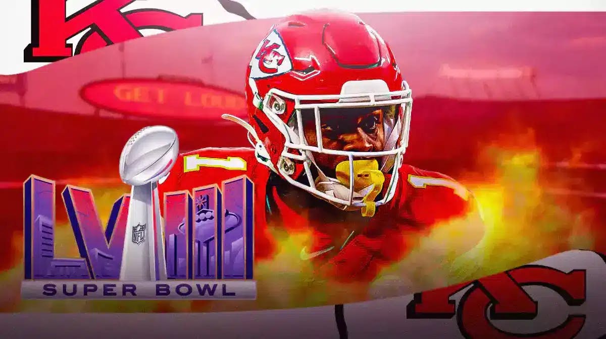 Chiefs' Jerick McKinnon gets set on fire ahead of the 49ers-Super Bowl matchup