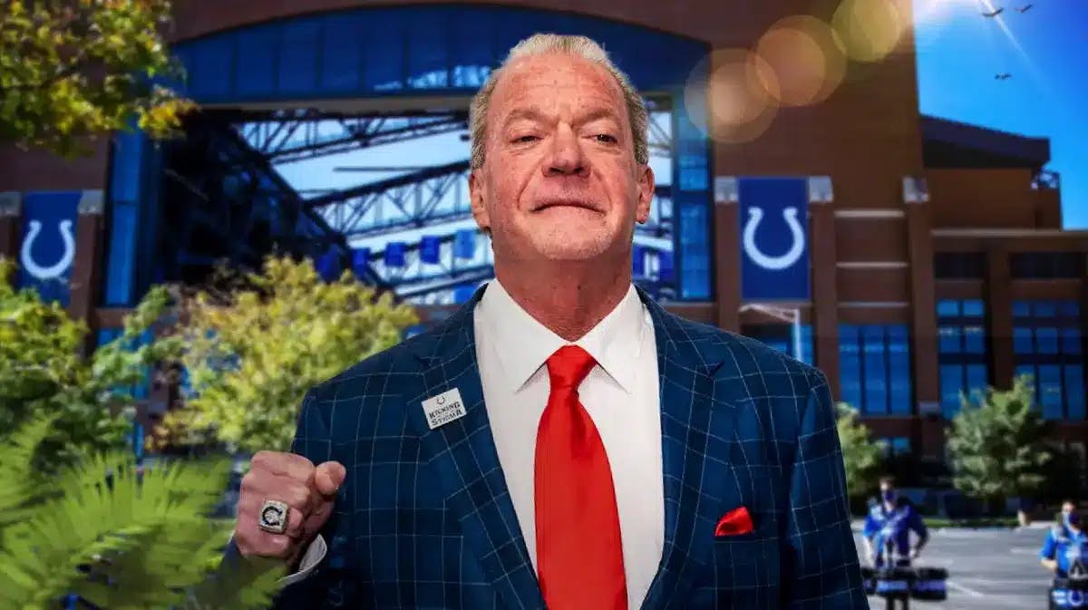 Jim Irsay (Colts) owner looking happy