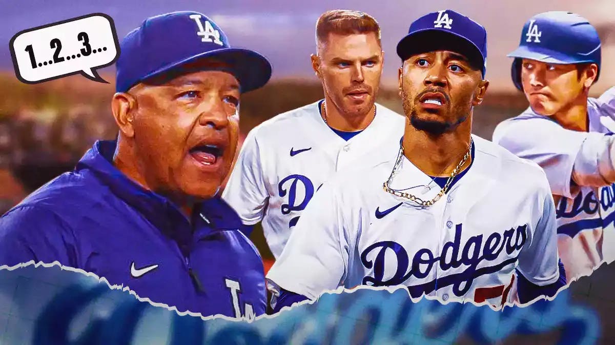 Dodgers Dave Roberts placing Mookie Betts, Freddie Freeman, and Shohei Ohtani in a batting order