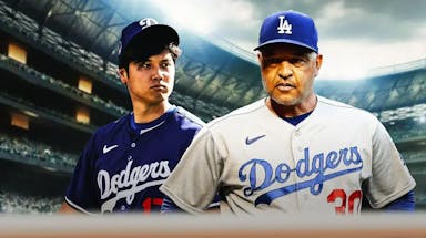 Dodgers Shohei Ohtani and Dave Roberts