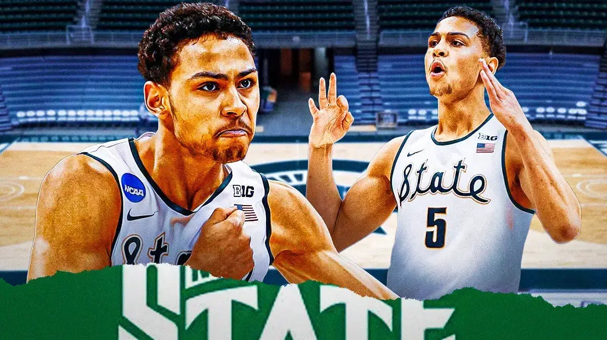 Bryn Forbes in his Michigan State basketball uniform