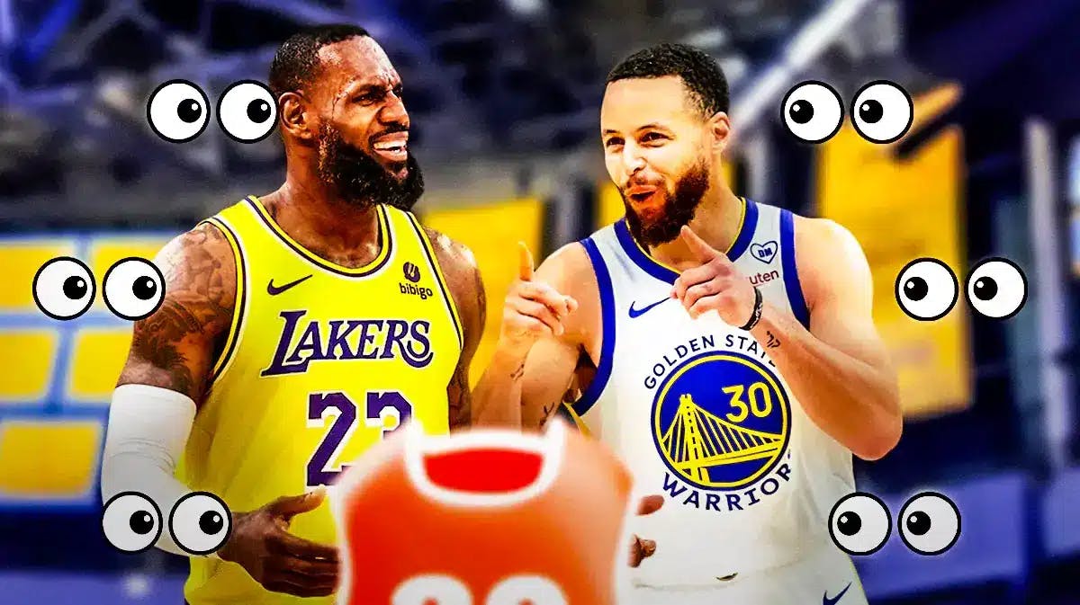 LeBron James, Stephen Curry. Eyeball emojis all around