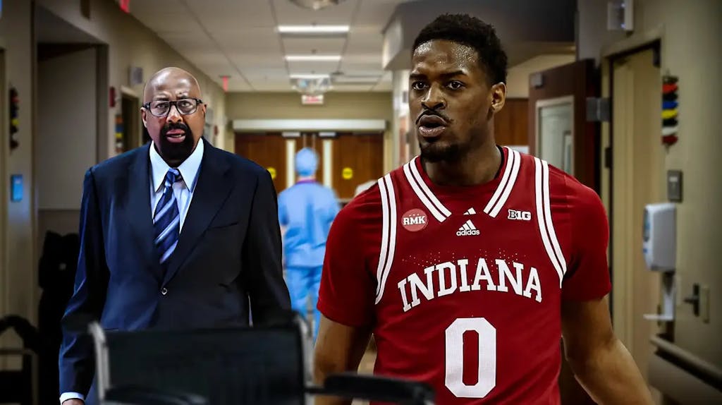Indiana basketball HC Mike Woodson with Xavier Johnson out for the Hoosiers vs Ohio State