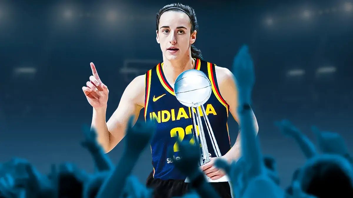 Caitlin Clark photoshopped to be wearing Fever jersey