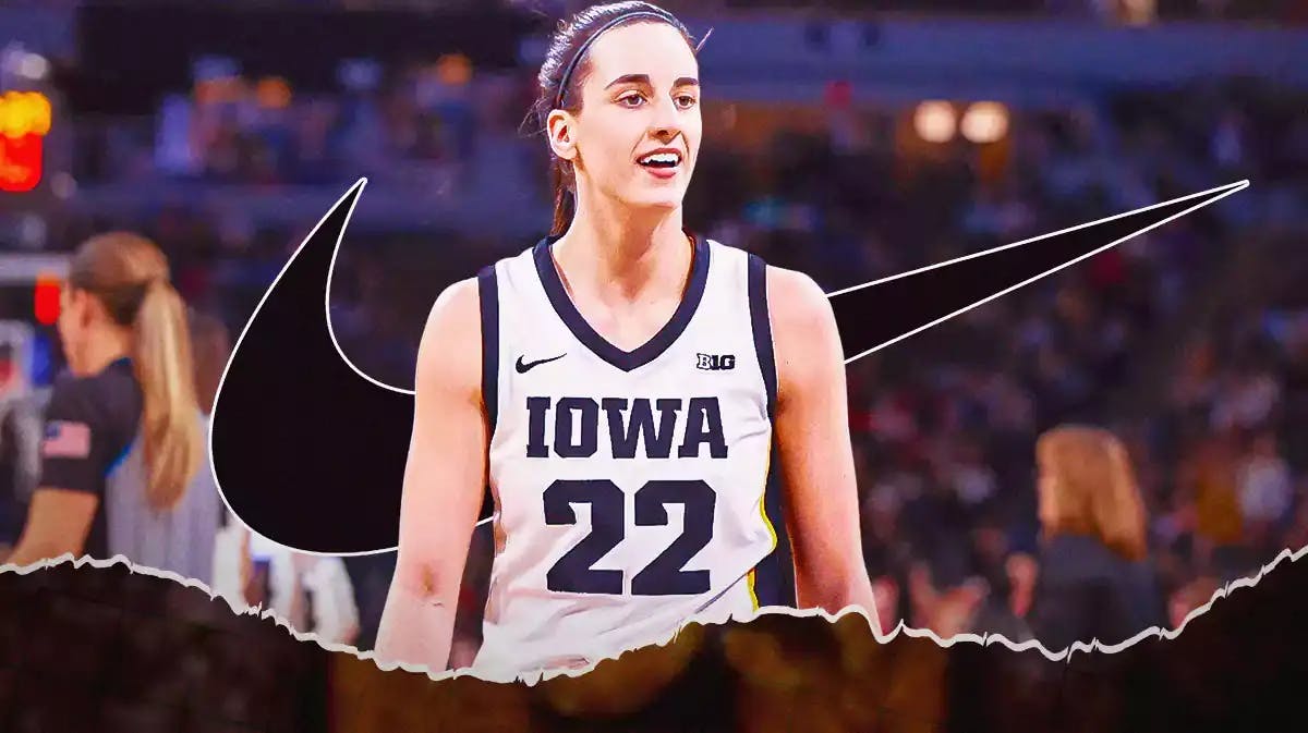 Iowa basketball, Caitlin Clark, Nike logo